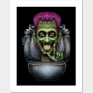 Horror toilet Monster #44 Posters and Art